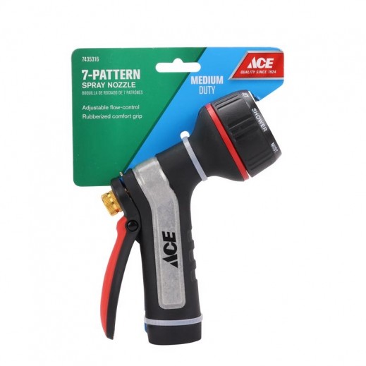 Ace 7 Pattern Adjustable Metal Hose Nozzle - delivered by Taw9eel within 1 working day 