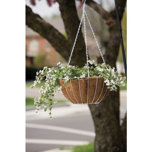 Panacea Steel Hanging Basket White - delivered by Taw9eel within 1 working day 