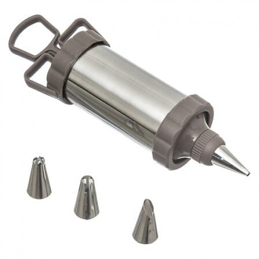 5five Simply Smart Stainless Steel Pastry Syringe - delivered by Taw9eel within 1 working day 