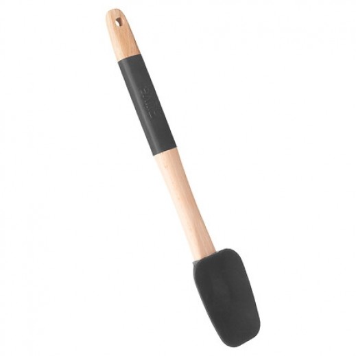 5five Simply Smart Black Wood and Silicone Spatula - delivered by Taw9eel within 1 working day 