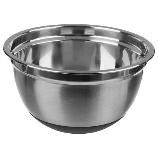 5five Simply Smart Stainless Steel Non Slip Salad Bowl 25 L - delivered by Taw9eel within 1 working day 