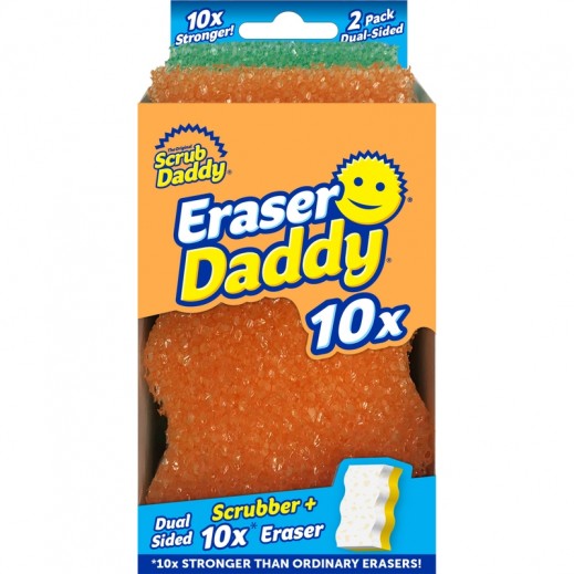 Scrub Daddy Eraser Daddy Heavy Duty Eraser Sponge For Bath And Tile 2 Pk - delivered by Taw9eel Fast