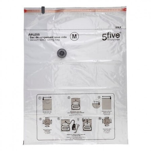 5Five Simply Smart Airless Vacuum Storage Bag Medium - delivered by Taw9eel within 1 working day 