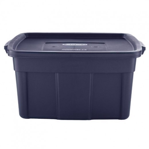 Rubbermaid Roughneck 31 Gal Storage Box D Stackable -Navy  - delivered by Taw9eel within 1 working day 
