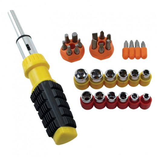 Great Neck Ratcheting Screwdriver And Bit Set 34 Pc - delivered by Taw9eel within 1 working day 