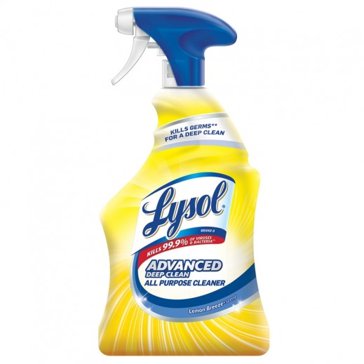 Lysol Advanced Deep Clean Lemon Breeze Scent All Purpose Cleaner Liquid 32 Oz - delivered by Taw9eel Fast