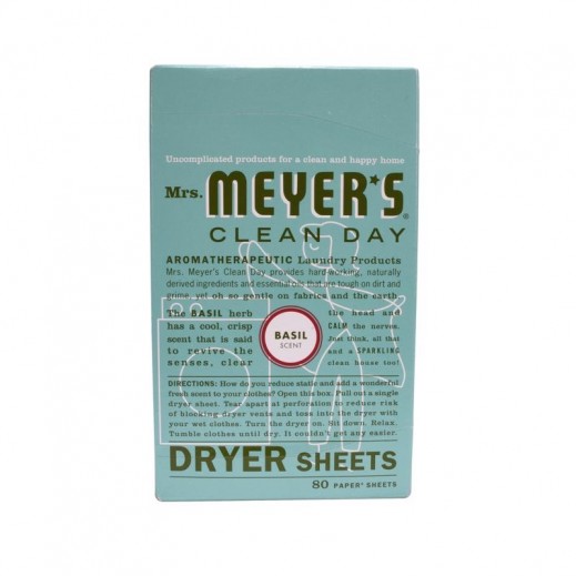 Mrs. Meyer's Clean Day Basil Scent Fabric Softener Sheets 80 pk