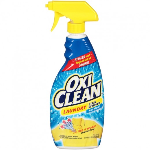 OxiClean Fresh Scent Stain Remover Liquid 21.5 oz - delivered by Taw9eel within 1 working day 