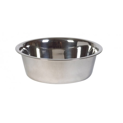 Hilo Silver Plain Stainless Steel 3 Qt Pet Dish For Dogs - delivered by Taw9eel within 1 working day 