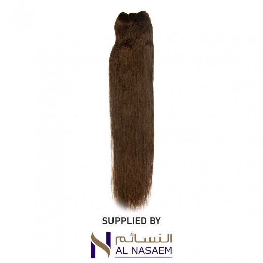 Remy 22 Inch Straight Tape Weft Hair Extension - Light Chocolate  - delivered by Al Nasaem Cosmetic Co within 24 hours 