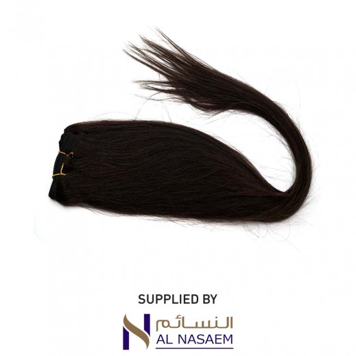Remy 30 Inch Tape Weft Hair Extension - Dark Brown - delivered by Al Nasaem Cosmetic Co within 24 hours 