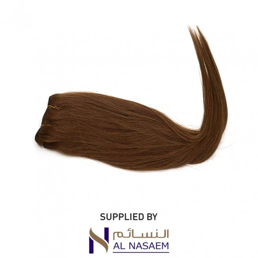 Remy 30 Inch Tape Weft Hair Extension - Light Brown - delivered by Al Nasaem Cosmetic Co within 24 hours 