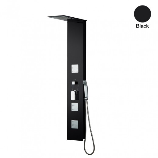 Buy Aquasan Safety Glass Shower Panel 1500 x 240 mm delivered by