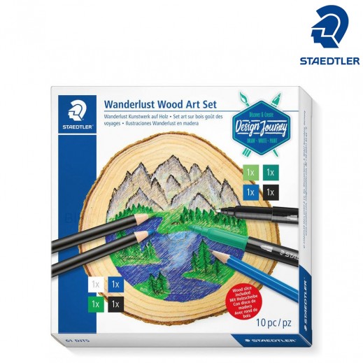 Staedtler Wanderlust Wood Art Set 10 Pieces - delivered by Atlas Stationary within 24 Hours