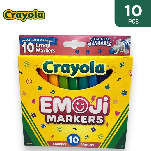 Crayola Emoji Stamper Markers 10 Colors - delivered by Atlas Stationary within 24 Hours