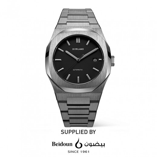 MILANO D1 Watch Gunmetal Case - Automatic Dial - Steel Bracelet 41.5 mm - for Men - delivered by Taw9eel Within 24 Hours 