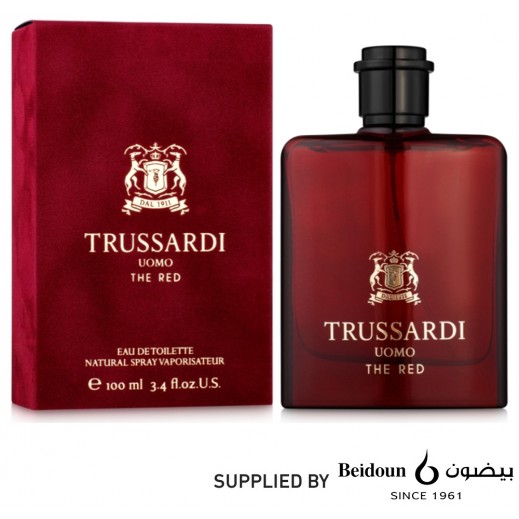 Trussardi Uomo The Red For Men EDT 100 ml - delivered by Taw9eel Within 24 Hours 