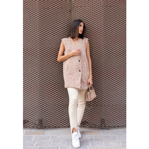 Cream Knit Legging  - delivered by Thouqi within 2 working days