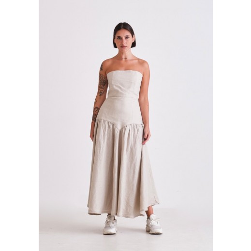 Sand Corset Dress by Dama - delivered by Thouqi within 2 working days