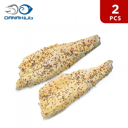 Danah Dijon Mustard Marinated Turkish Seabass Fillet 2 Pcs - delivered by Danah Fish within 6 working hours