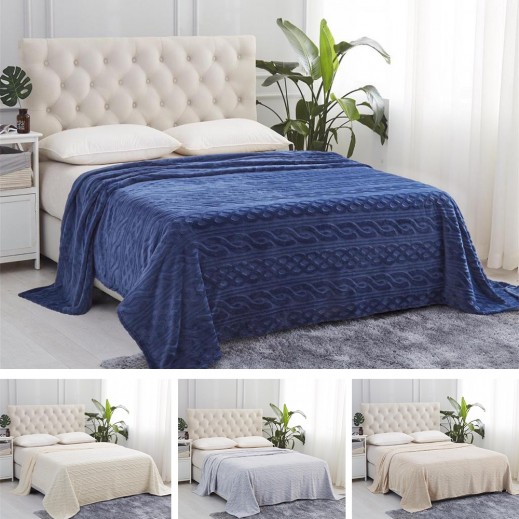 Mora Clasy Plain Single Blanket 170 × 230 cm - delivered by Taw9eel Within 24 Hours
