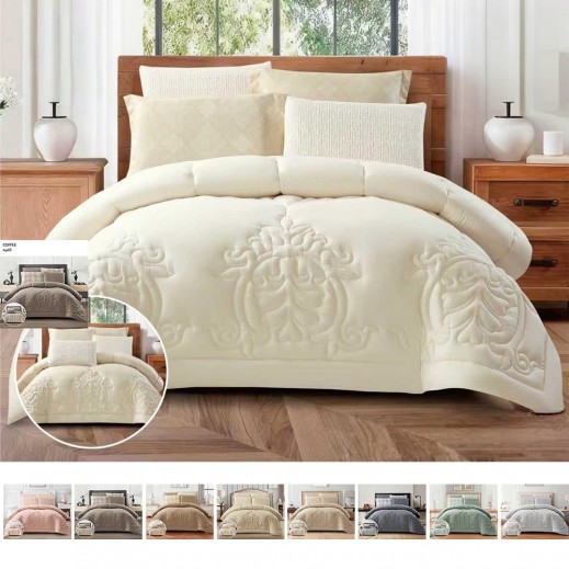 Mora Nadia 4 Pieces Comforter 180 x 240cm - delivered by Taw9eel Within 24 Hours