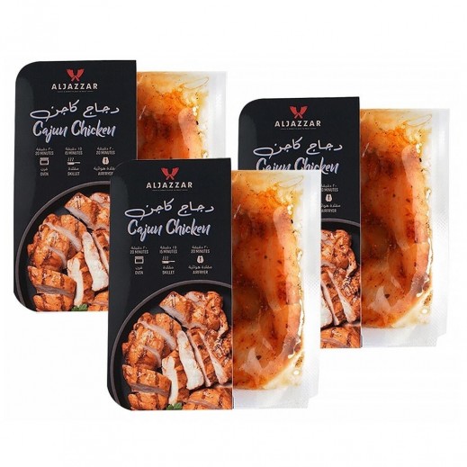 Aljazzar Chicken Cajun 3 x 200 g - delivered by Al Maha Within 4 Working Hours