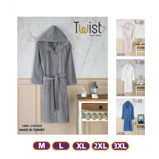 Twist Turkish Robe With Hooded - delivered by within 24 Hours 