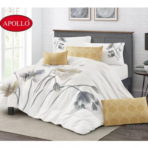 Apollo Sugar Summer Double Comforter 260 × 240 cm - 6 Pieces - delivered by Taw9eel Within 48 hours 