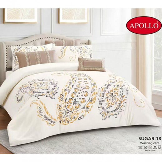 Apollo Sugar Summer Double Comforter 170 × 230 cm - 4 Pieces - delivered by Taw9eel Within 48 hours 