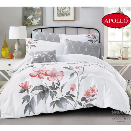 Apollo Sugar Summer Double Comforter 170 × 230 cm - 4 Pieces - delivered by Taw9eel Within 48 hours 