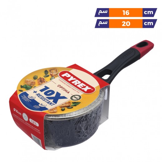 Pyrex Sauce Pan With Lid - delivered by Taw9eel Trading Co Delivery within 3 Working Days
