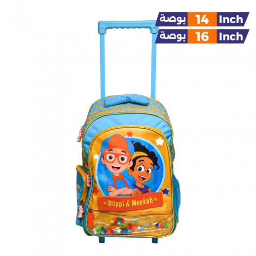 First Kid Blippi Printed Trolley Bag  - delivered by Taw9eel within one working day 
