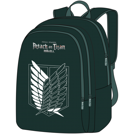Firstkid Attack On Titan Backpack 18 Inch - delivered by Taw9eel within one working day 