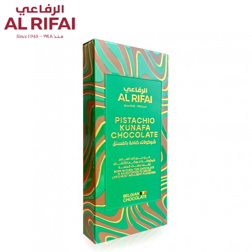 Al Rifai Pistachio Kunafa Chocolate Bar 190g - delivered by Al Rifai For Nuts Within 6 Working Hours