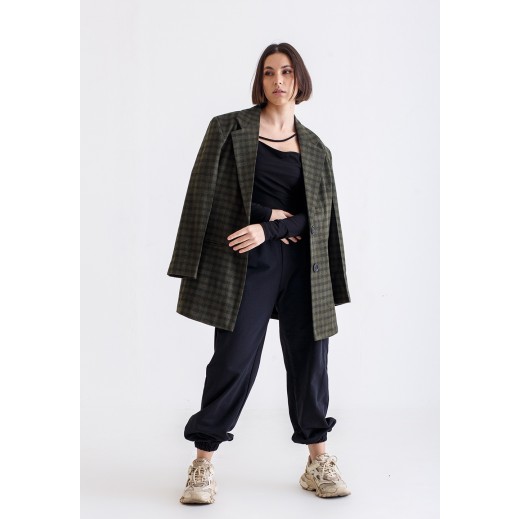Green Checked Oversized Blazer by The Loft - delivered by Thouqi within 2 working days