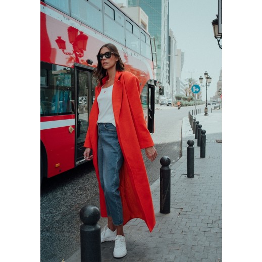 Orange Coat - delivered by Thouqi within 2 working days