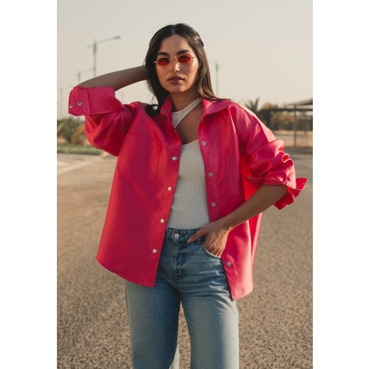 Bubble Gum Oversized Shirt - delivered by Thouqi within 2 working days