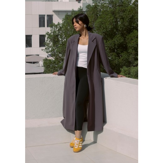Brown Maxi Jacket - delivered by Thouqi within 2 working days