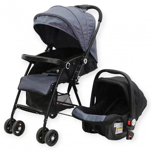 2 In 1 Baby Reversible Stroller + Car Seat - delivered by Mini King Co. - Within 2 working days 