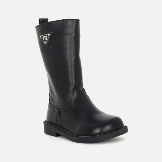 Girls Casual Zipper Boots By Melon - Black - delivered by Taw9eel in 24 hours 