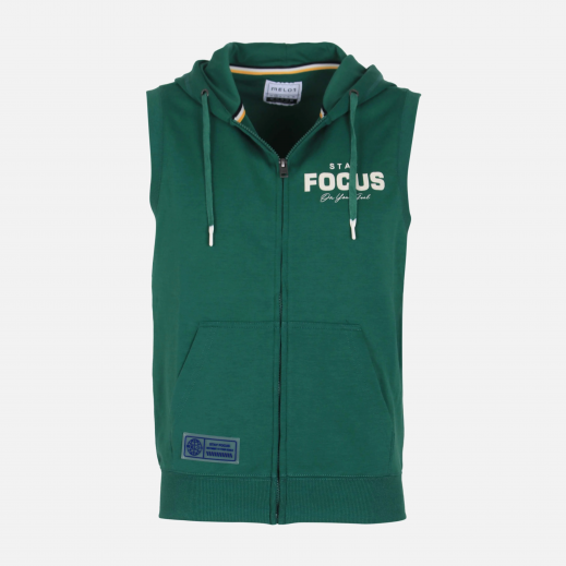 Men Hooded Vest Jacket By Melon - Green - delivered by Taw9eel in 24 hours 