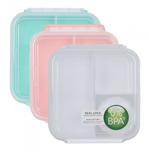 Clear Plastic Lunch Box 1250 ml By Nsport - delivered by Taw9eel in 24 hours 
