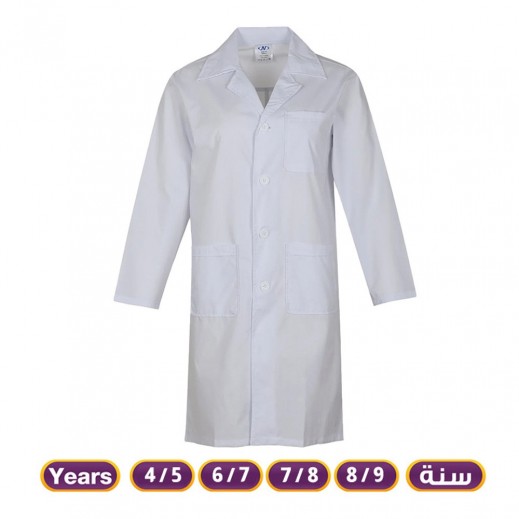 Teflon Unisex Lab Coat By N - White - delivered by Taw9eel in 24 hours 