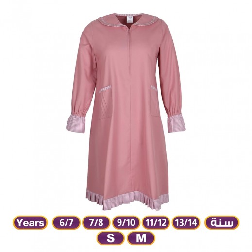 Girls Ibthidai Long Sleeve Midi Uniform By N - Pink - delivered by Taw9eel in 24 hours 