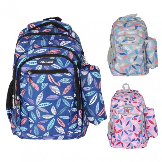 Backpack School Bag with Pencil Case By Murano 40 x 28 x 12 cm - delivered by Taw9eel in 24 hours 