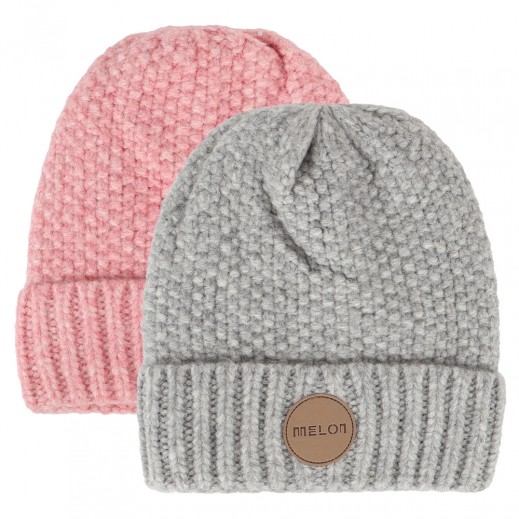 Women Knitted Beanie Cap By Melon - delivered by Taw9eel in 24 hours 