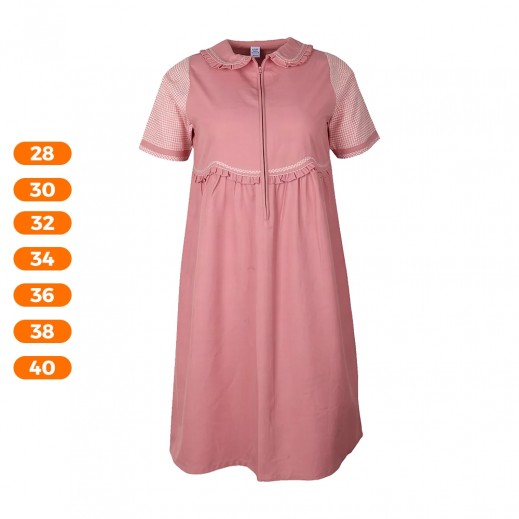 Girls Ibthidai Uniform Midi Short Sleeve By N - delivered by Taw9eel in 24 hours 