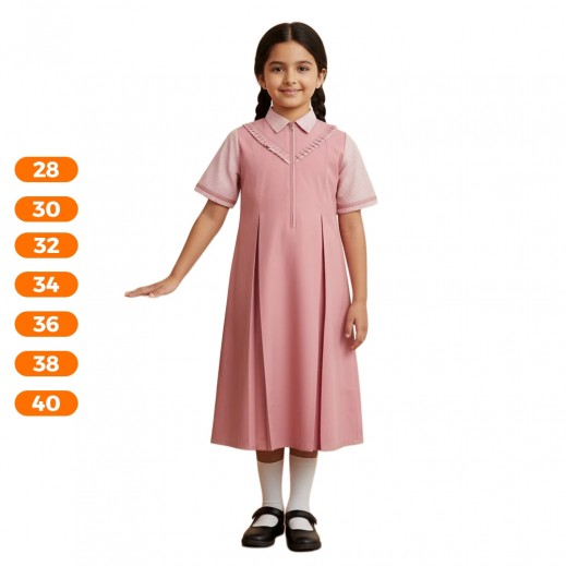 Girls Ibthidai Uniform Midi Short Sleeve By N - delivered by Taw9eel in 24 hours 
