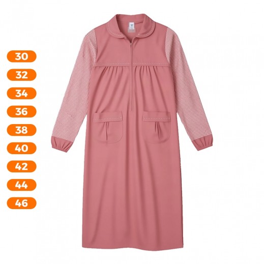 Girls Elementary Uniform Midi Long Sleeve by N  - delivered by Taw9eel in 24 hours 